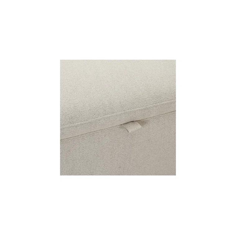 Asner Storage Bench - Light Gray