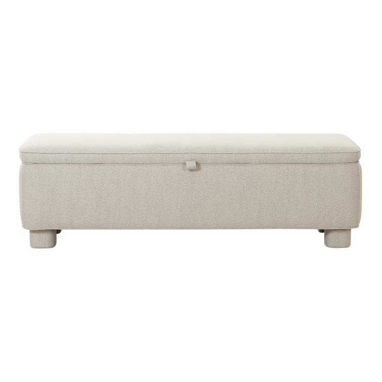 Asner Storage Bench - Light Gray