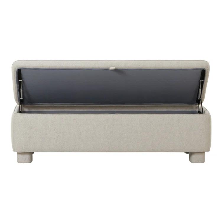 Asner Storage Bench - Light Gray