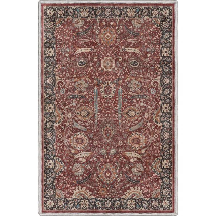 Asha Oriental Persian Flat-Weave Red Rug