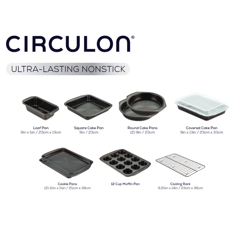 Circulon Circulon Bakeware Nonstick Bakeware Set / Baking Pans, 10 Piece