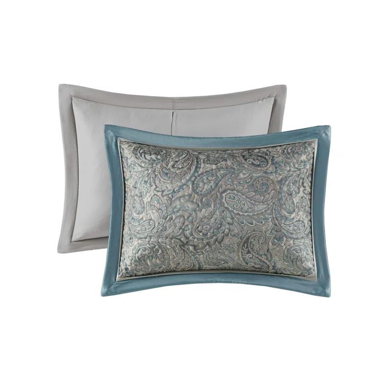 Madison Park Aubrey 5 Piece Jacquard Bedspread Set with Throw Pillows