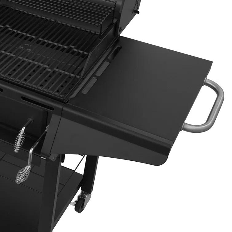 Charbroil 3-Burner Combo Gas & Charcoal Grill with Side Burner