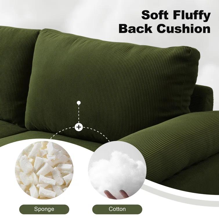 Wade Logan® Avrianna 2 - Piece Upholstered Sectional