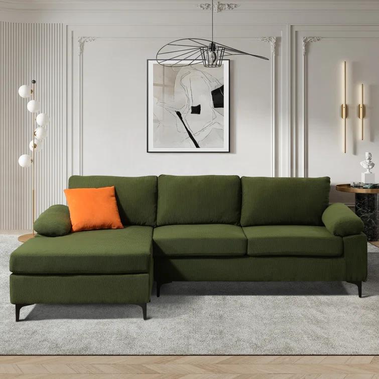Wade Logan® Avrianna 2 - Piece Upholstered Sectional