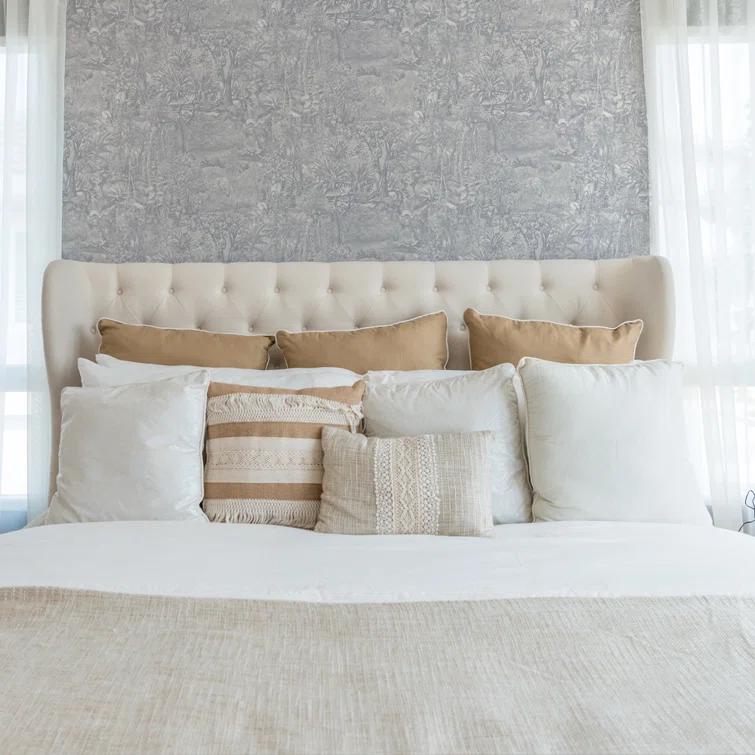 Tempaper Jungle Toile Blue Peel and Stick Wallpaper, 20.5" x 16.5'