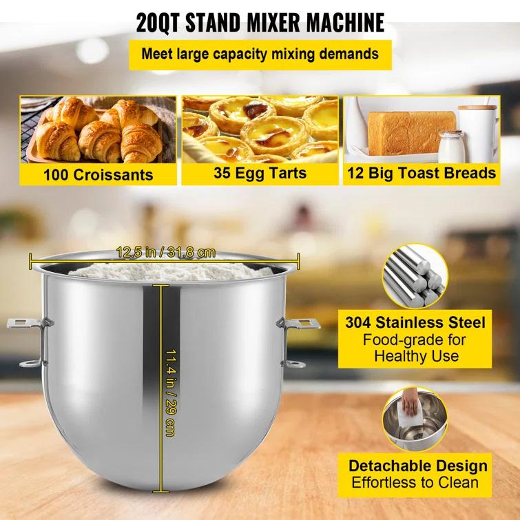 VEVOR 3 Speed 20 Quarts Stand Mixer