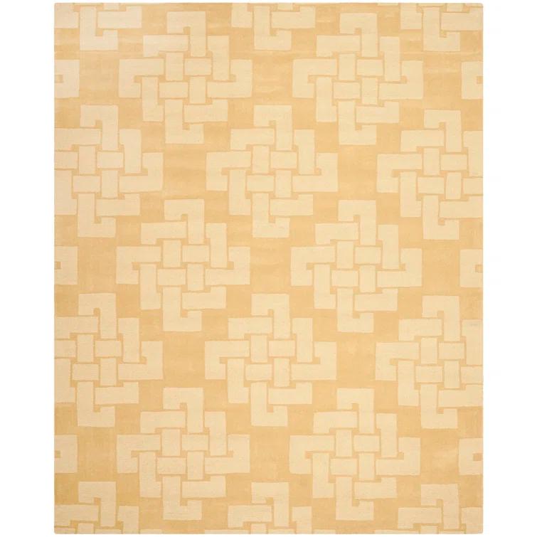 Martha Stewart Hand Tufted Wool Pile Geometric Rug