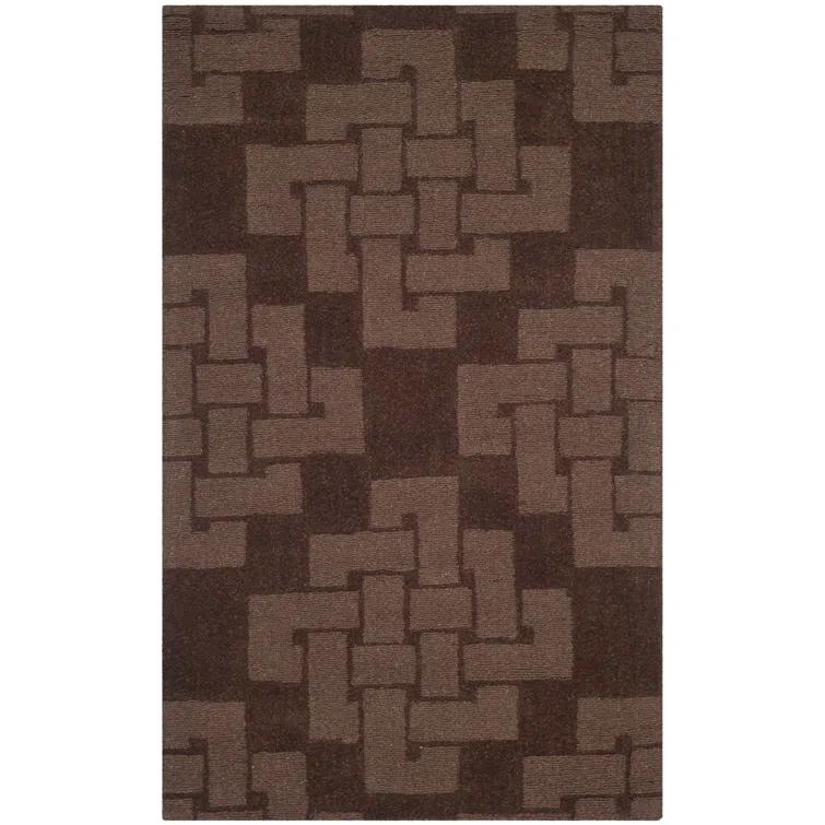 Martha Stewart Hand Tufted Wool Pile Geometric Rug