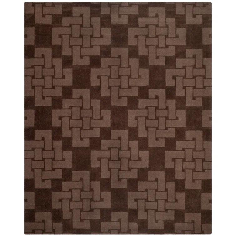 Martha Stewart Hand Tufted Wool Pile Geometric Rug