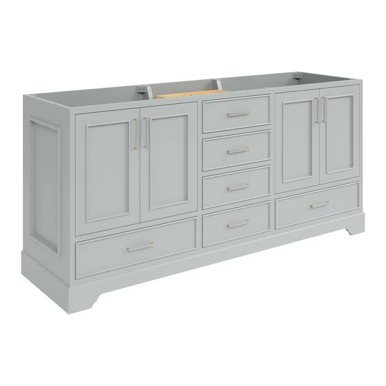 Ariel M072d-Bc Stafford 73" Double Free Standing Vanity Cabinet Only - Grey