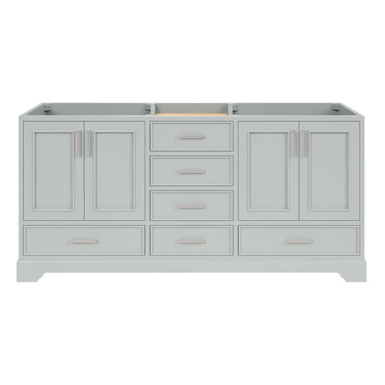Ariel M072d-Bc Stafford 73" Double Free Standing Vanity Cabinet Only - Grey