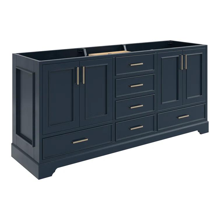 Ariel M072d-Bc Stafford 73" Double Free Standing Vanity Cabinet Only - Blue