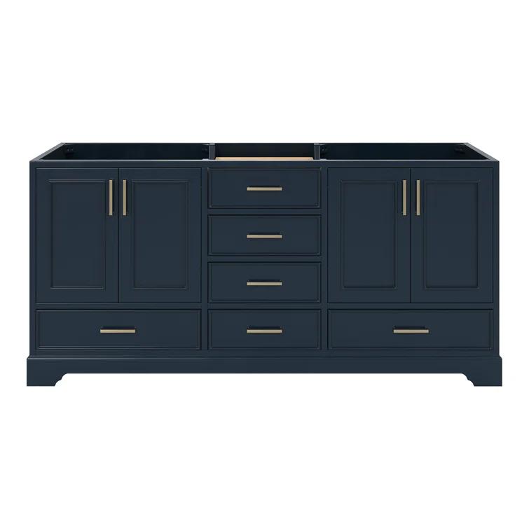 Ariel M072d-Bc Stafford 73" Double Free Standing Vanity Cabinet Only - Blue