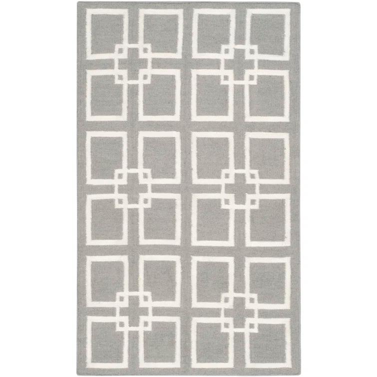 Dance Martha Stewart Flat Weave 60% Wool, 20% Silk, And 20% Cotton Geometric Rug