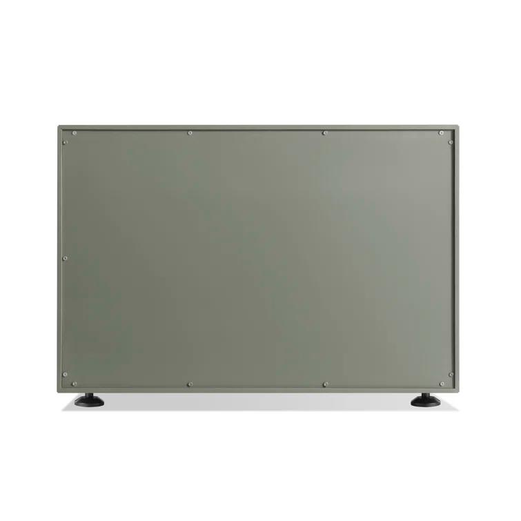 Blu Dot Superchoice Matte Gray Green Nightstand with Beveled Pulls