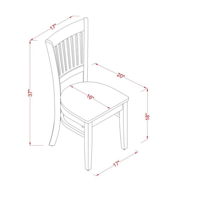Ubaid Solid Wood Slat Back Side Chair