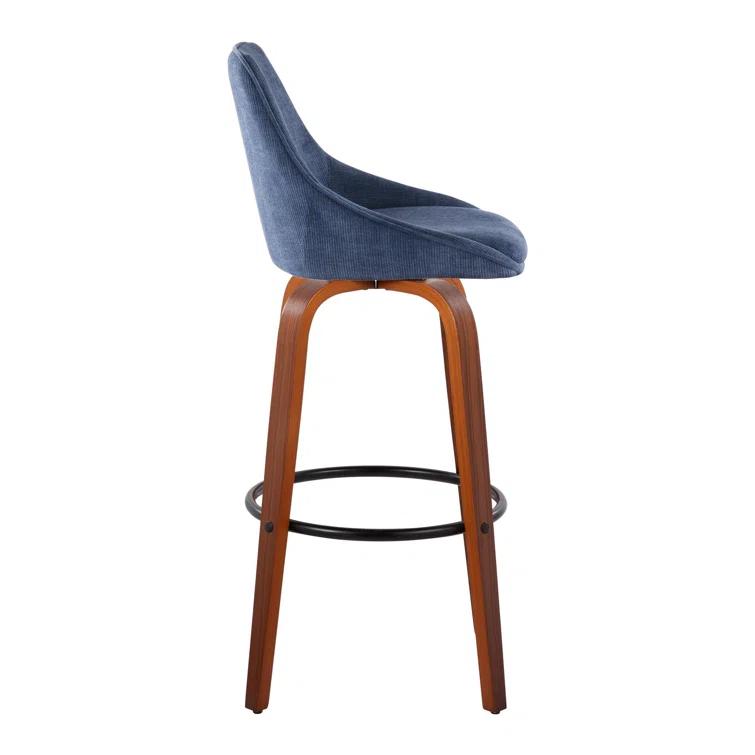 LumiSource Swivel Upholstered Counter Stool