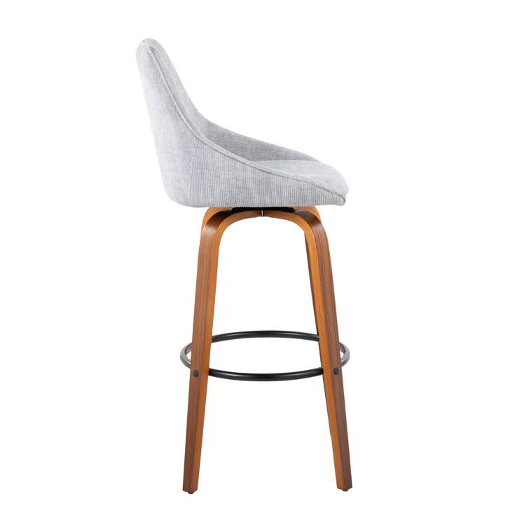 LumiSource Swivel Upholstered Counter Stool