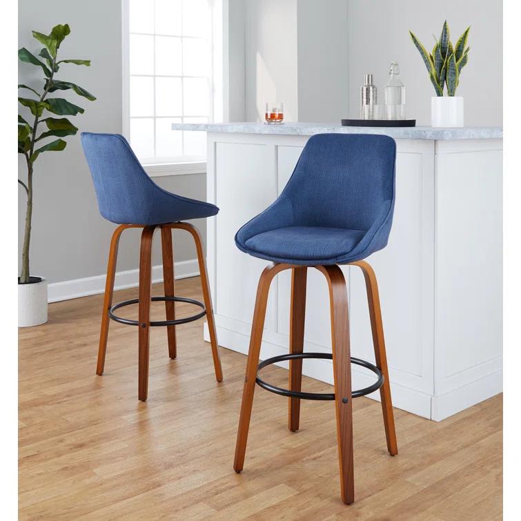 LumiSource Swivel Upholstered Counter Stool