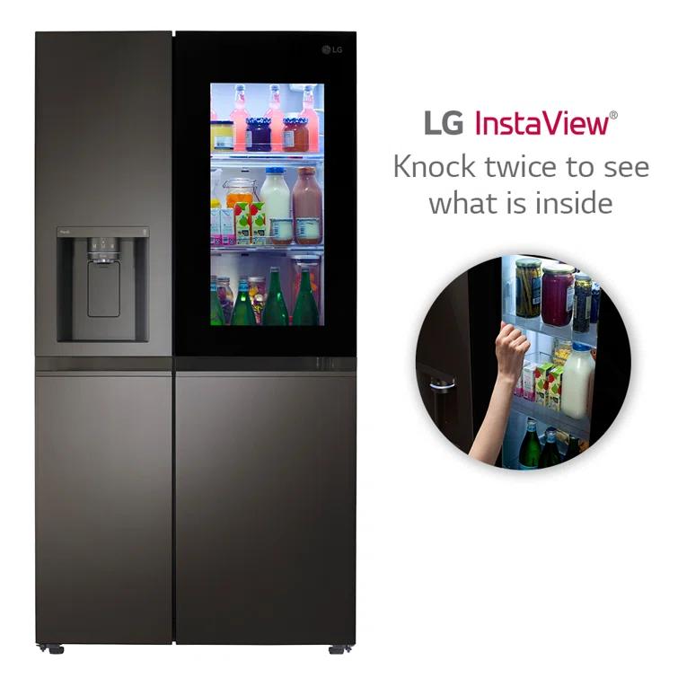 LG LG 27 cu. ft. Side by Side Smart Refrigerator w/ InstaView and Craft Ice