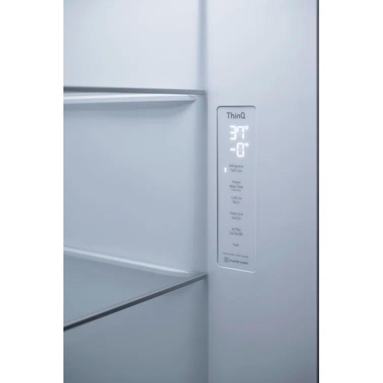 LG 27 cu. ft. Side by Side Smart Refrigerator w/ InstaView and Craft Ice