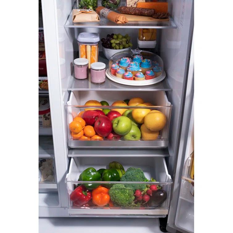 LG 27 cu. ft. Side by Side Smart Refrigerator w/ InstaView and Craft Ice