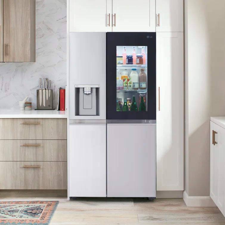 LG 27 cu. ft. Side by Side Smart Refrigerator w/ InstaView and Craft Ice