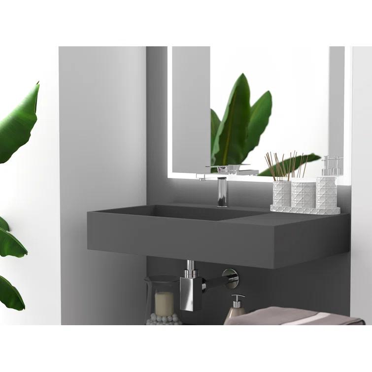 Juniper 30" Wall Mounted Bathroom Sink With Left Basin