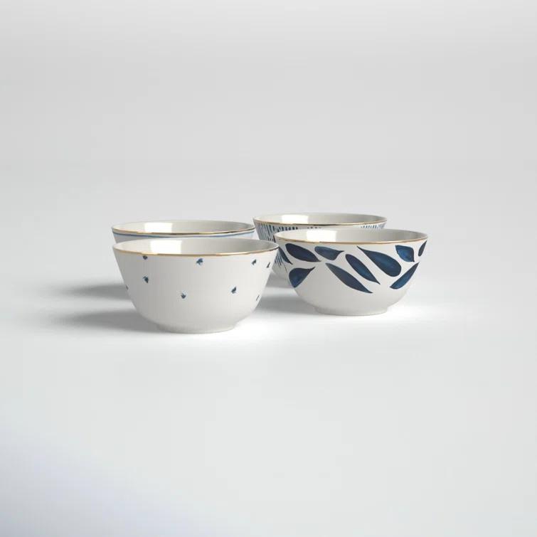 Blue Bay 9 oz. 4 Piece Dessert Bowl Set