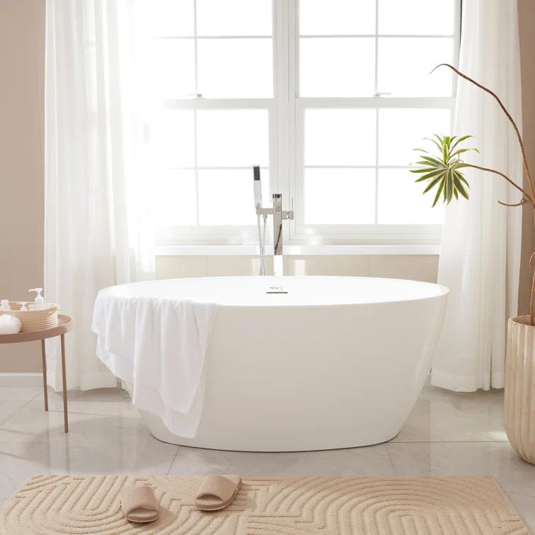 Freestanding Soaking Acrylic Bathtub