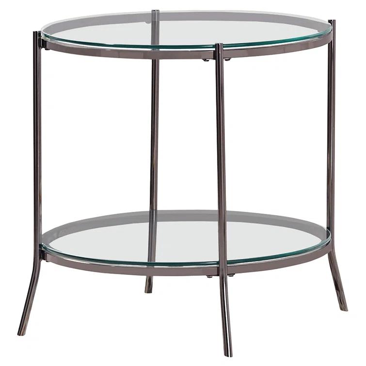 Laurie Glass Top End Table