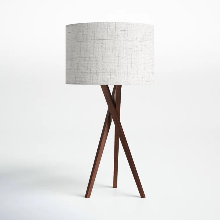 Harcourt Solid Wood Tripod Lamp