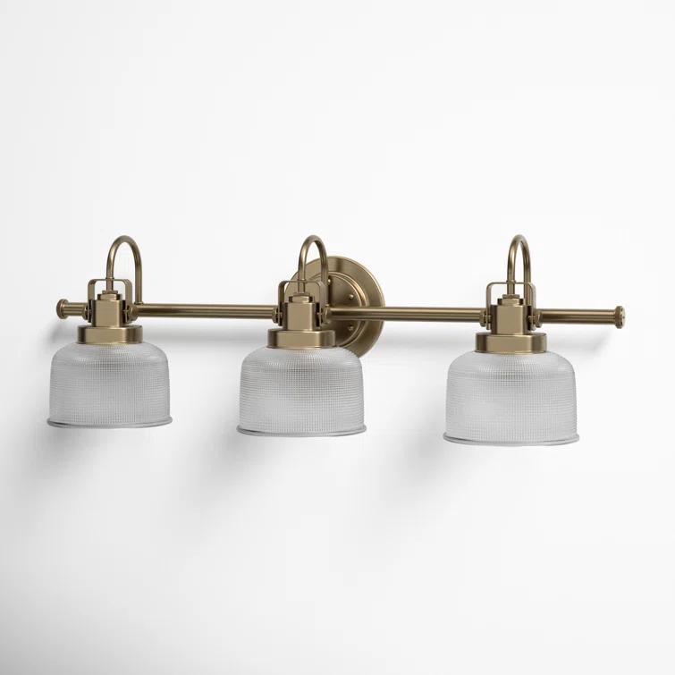 Rosser 3 Light Transparent Dimmable Vanity Light