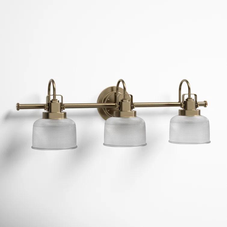 Rosser 3 Light Transparent Dimmable Vanity Light