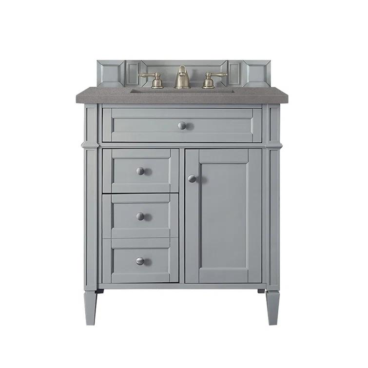 Urban Gray Plywood Single Vanity with Backsplash