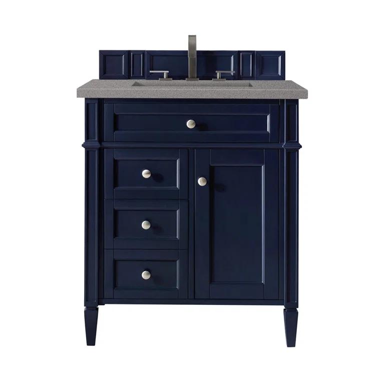 Victory Blue 30'' Freestanding Plywood Single Vanity