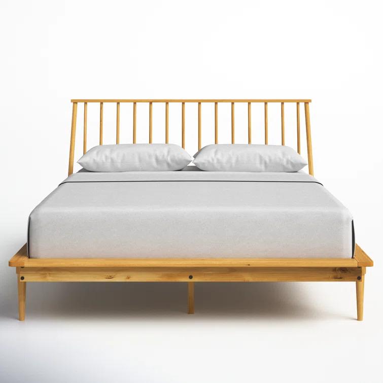Henline Solid Wood Platform Spindle Bed