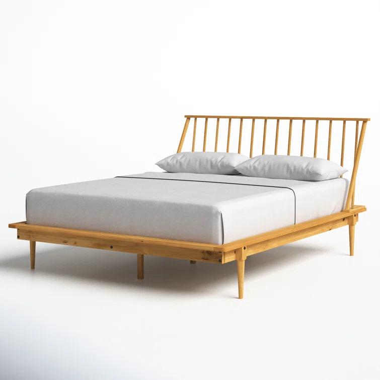 Henline Solid Wood Platform Spindle Bed