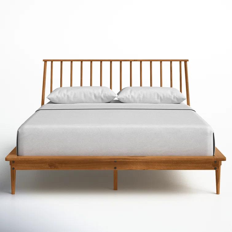 Henline Solid Wood Platform Spindle Bed