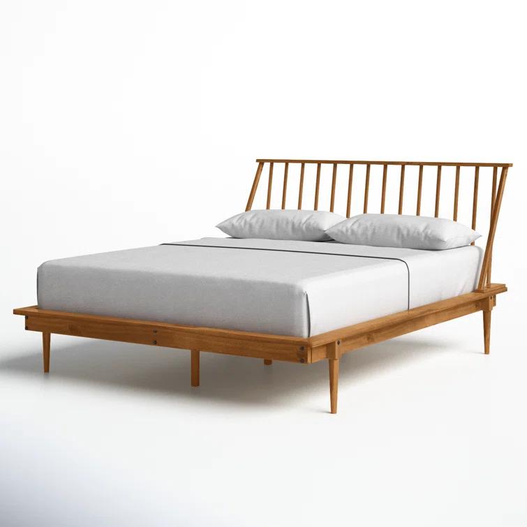 Henline Solid Wood Platform Spindle Bed