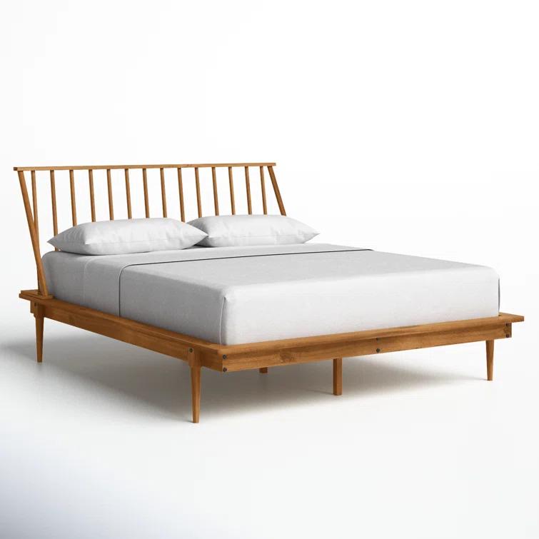 Henline Solid Wood Platform Spindle Bed
