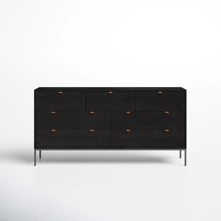 Rosamonde 7-Drawer Dresser - Black