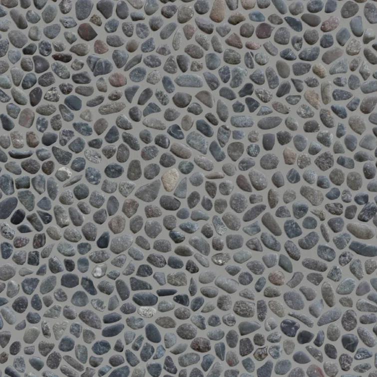 Oregon 12" x 12" Natural Stone Pebbles Mosaic Wall & Floor Tile