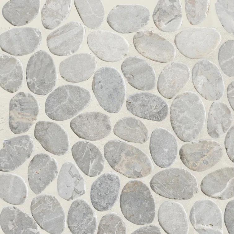 Hawaii 12" x 12" Natural Stone Pebbles Mosaic Wall & Floor Tile