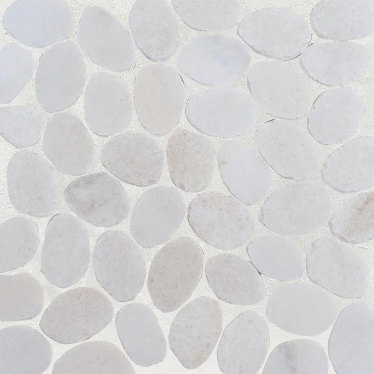 Hawaii 12" x 12" Natural Stone Pebbles Mosaic Wall & Floor Tile
