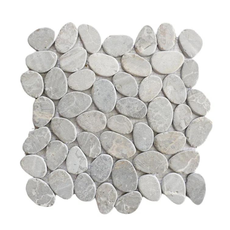 Hawaii 12" x 12" Natural Stone Pebbles Mosaic Wall & Floor Tile