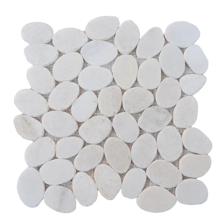 Hawaii 12" x 12" Natural Stone Pebbles Mosaic Wall & Floor Tile