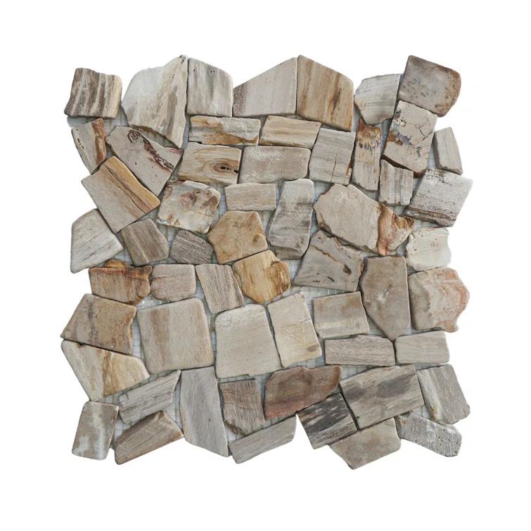 Utah 11.4" x 11.4" Natural Stone Random Mosaic Wall & Floor Tile