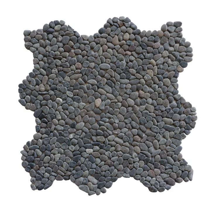 Oregon 12" x 12" Natural Stone Pebbles Mosaic Wall & Floor Tile